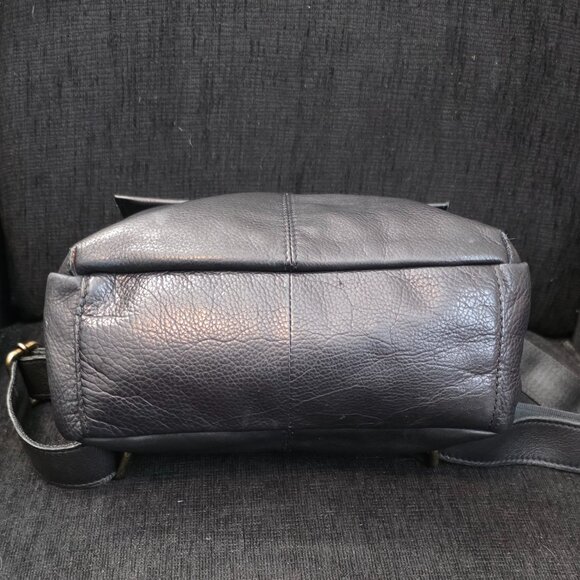 American Leather Co. Liberty Black Leather Backpack main image 6